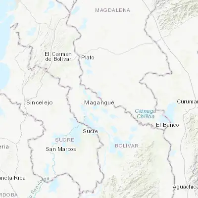 Map showing location of Talaigua Viejo (9.312060, -74.585440)