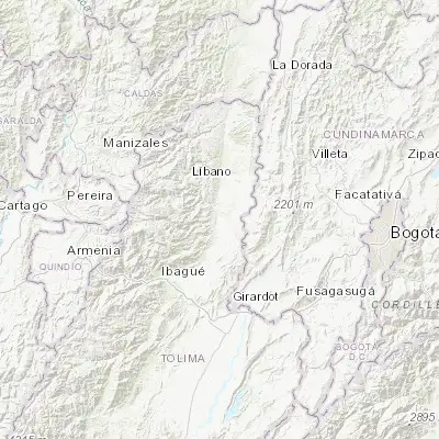 Map showing location of Venadillo (4.719290, -74.929180)