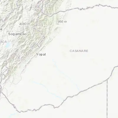 Map showing location of Villanueva (5.283330, -71.966670)