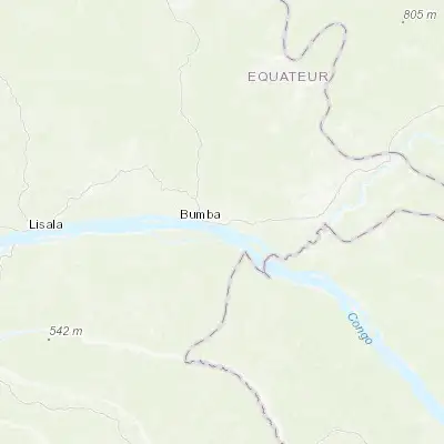 Map showing location of Bumba (2.187710, 22.468270)