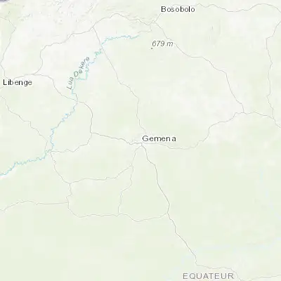 Map showing location of Gemena (3.256510, 19.772340)