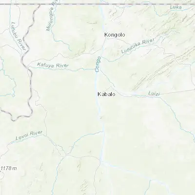 Map showing location of Kabalo (-6.052550, 26.914300)