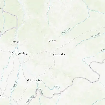Map showing location of Kabinda (-6.137910, 24.481790)
