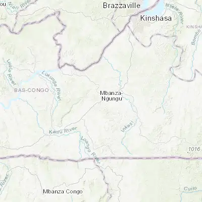 Map showing location of Mbanza-Ngungu (-5.258370, 14.858380)