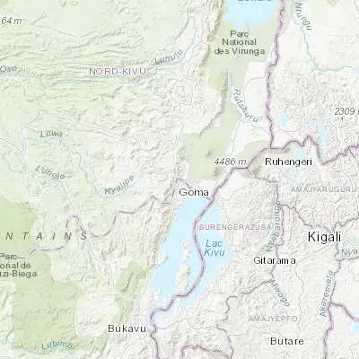 Map showing location of Sake (-1.573860, 29.043390)