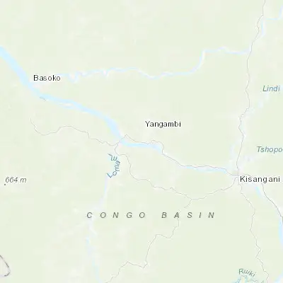 Map showing location of Yangambi (0.767550, 24.439730)
