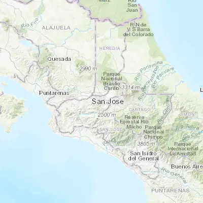 Map showing location of Alajuelita (9.902940, -84.100370)