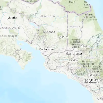 Map showing location of Desamparados (9.947270, -84.506260)
