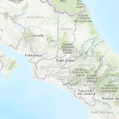Map showing location of Escazú (9.918870, -84.139890)