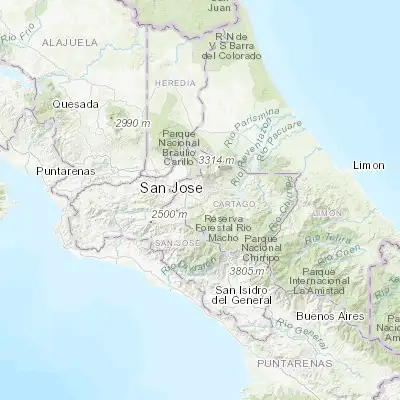 Map showing location of Paraíso (9.838470, -83.866550)