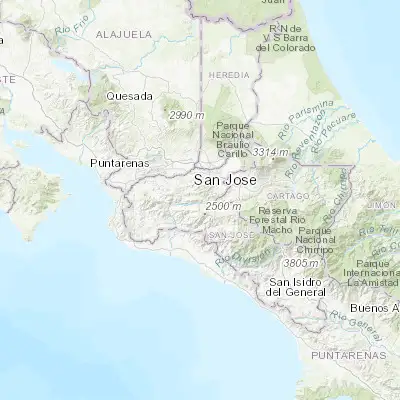 Map showing location of San Ignacio (9.798530, -84.161730)