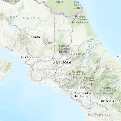 Map showing location of San Pedro (9.928290, -84.050740)