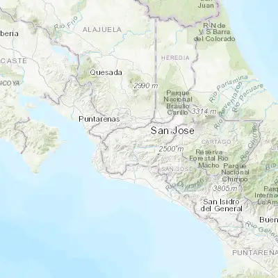 Map showing location of San Rafael Abajo (9.831000, -84.290080)