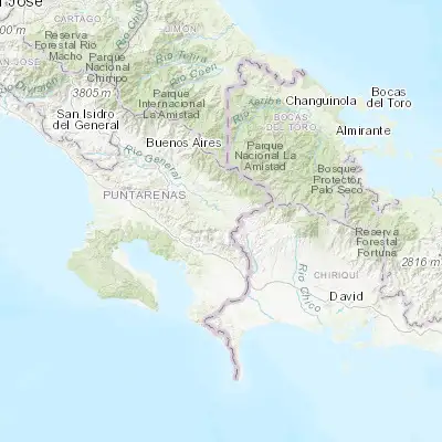 Map showing location of San Vito (8.820790, -82.970920)