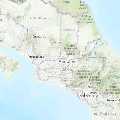 Map showing location of Santa Ana (9.932600, -84.182550)