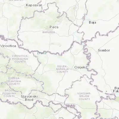 Map showing location of Belišće (45.680280, 18.405830)