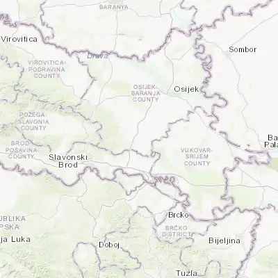 Map showing location of Đakovo (45.308330, 18.410560)