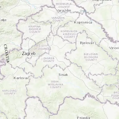 Map showing location of Ivanić-Grad (45.708330, 16.396940)