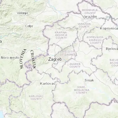 Map showing location of Jankomir (45.791670, 15.900000)