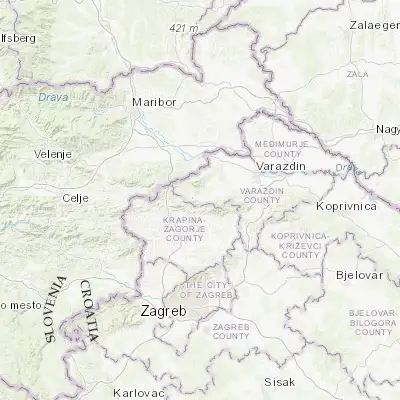 Map showing location of Lepoglava (46.210560, 16.035560)