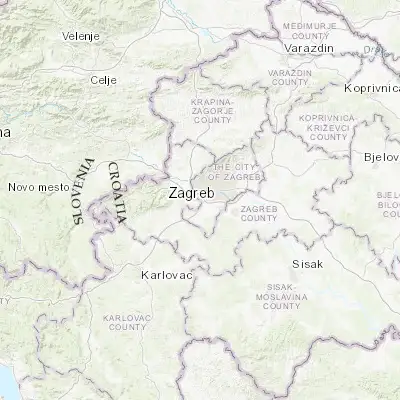 Map showing location of Lučko (45.761620, 15.880280)