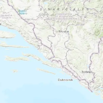 Map showing location of Metković (43.054170, 17.648330)