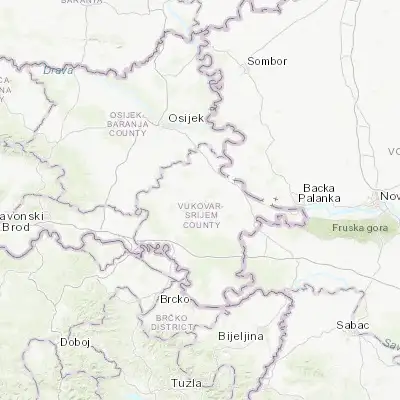 Map showing location of Mirkovci (45.269720, 18.851110)