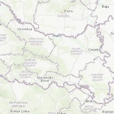 Map showing location of Našice (45.488610, 18.087780)