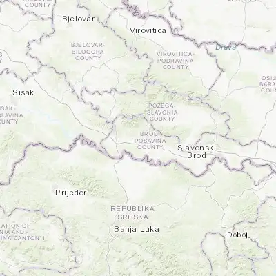 Map showing location of Nova Gradiška (45.255000, 17.383060)