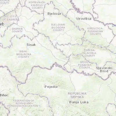 Map showing location of Novska (45.340560, 16.976940)