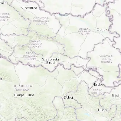 Map showing location of Podvinje (45.190280, 18.026940)