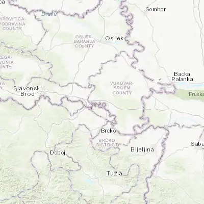 Map showing location of Štitar (45.095560, 18.640280)