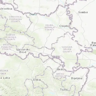 Map showing location of Strizivojna (45.226110, 18.423890)