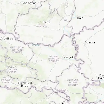 Map showing location of Valpovo (45.660830, 18.418610)