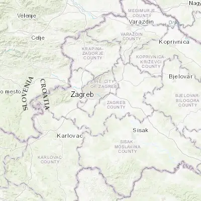 Map showing location of Velika Mlaka (45.736390, 16.031110)