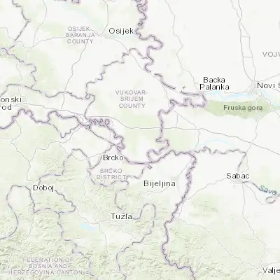 Map showing location of Vrbanja (44.981390, 18.927220)