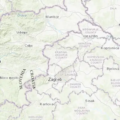 Map showing location of Zabok (46.029440, 15.915000)