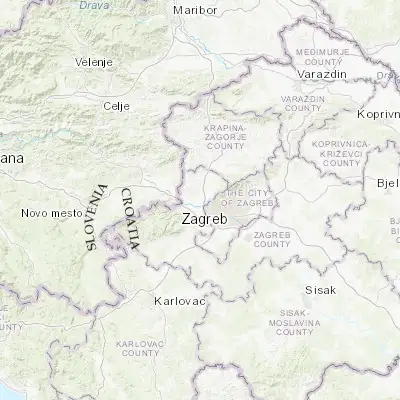 Map showing location of Zaprešić (45.856390, 15.807780)