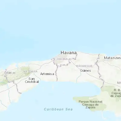 Map showing location of Arroyo Naranjo (23.038110, -82.377030)