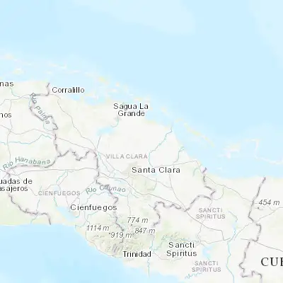 Map showing location of Calabazar de Sagua (22.645150, -79.895100)