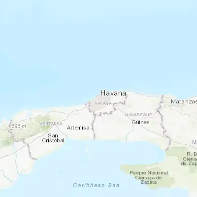 Map showing location of Cerro (23.108090, -82.386600)