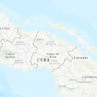 Map showing location of Ciro Redondo (22.019210, -78.703650)