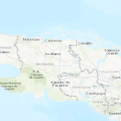 Map showing location of Colón (22.720640, -80.904920)