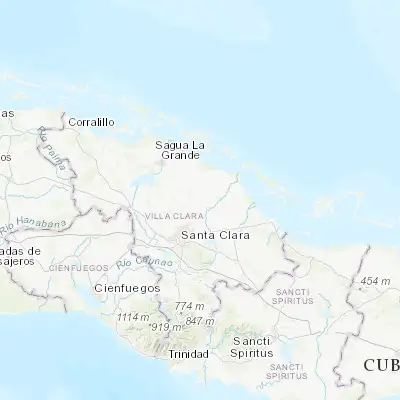 Map showing location of Encrucijada (22.618020, -79.866030)
