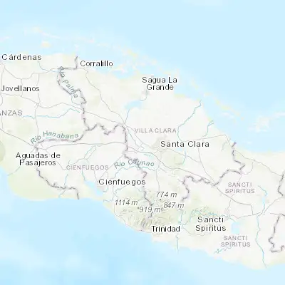 Map showing location of Esperanza (22.446800, -80.097110)