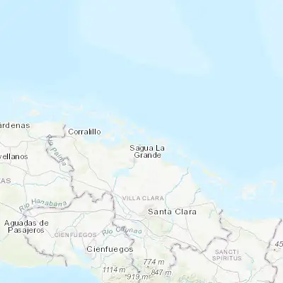 Map showing location of Isabela de Sagua (22.939240, -80.011850)