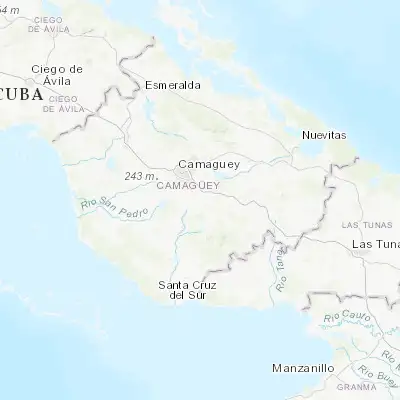 Map showing location of Jimaguayú (21.242240, -77.826250)