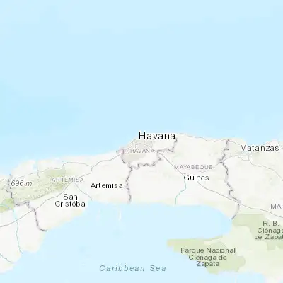 Map showing location of La Habana Vieja (23.130280, -82.353060)