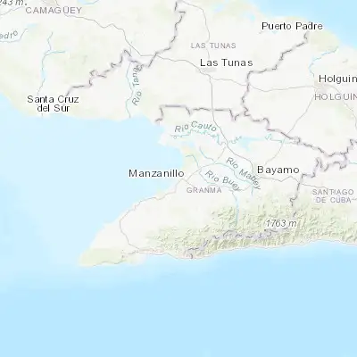 Map showing location of Manzanillo (20.341730, -77.121260)