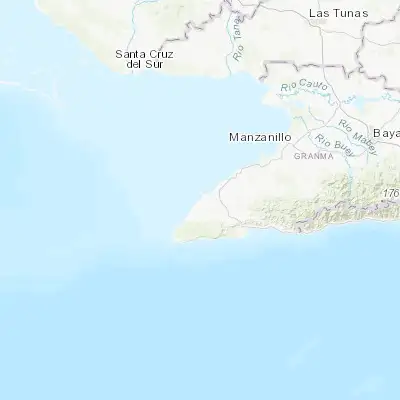 Map showing location of Niquero (20.046980, -77.580890)